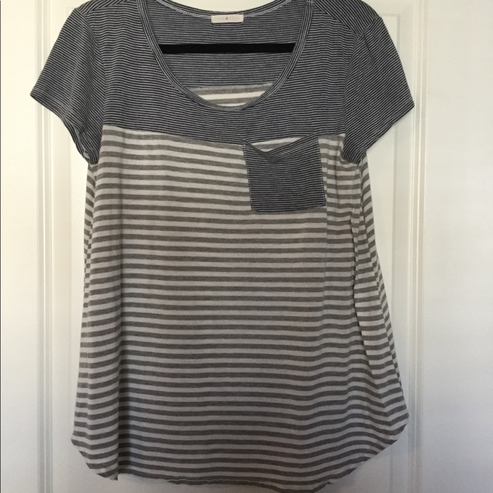 Stripe Short Sleeve Shirt